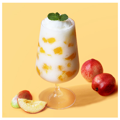 Heavenly Peach Yogurt Ice Blended